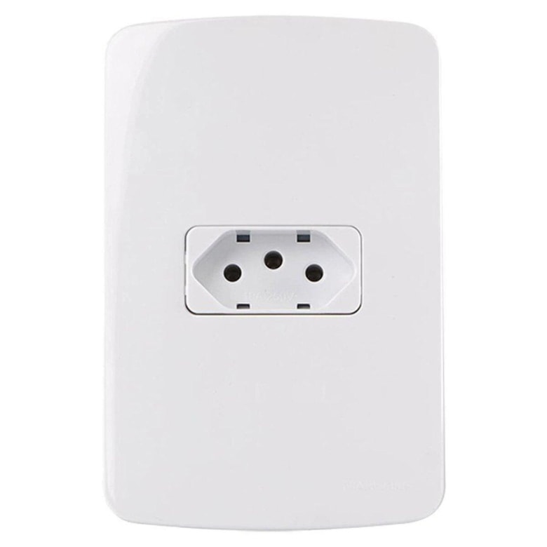 Tomada B3 2p+t 10a 250v 4x2 Br Pa019481 Margirius Tomada B3 2p+t 10a 250v 4x2 Br Pa019481 Margirius