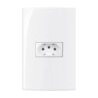 Tomada Sleek 2p+t 10a 250v 4x2 Branco Pa016004 Margirius Tomada Sleek 2p+t 10a 250v 4x2 Branco Pa016004 Margirius