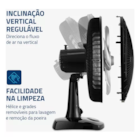 Ventilador de Mesa 30cm Super Power Mondial Preto 60W VSP30B