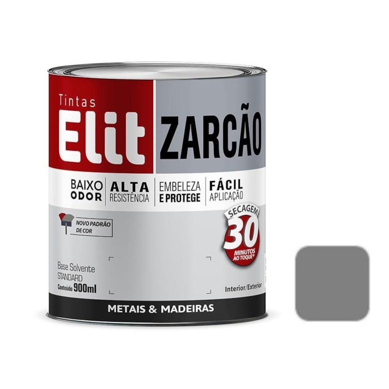 Zarcão 900ml Cinza 106302 Elit